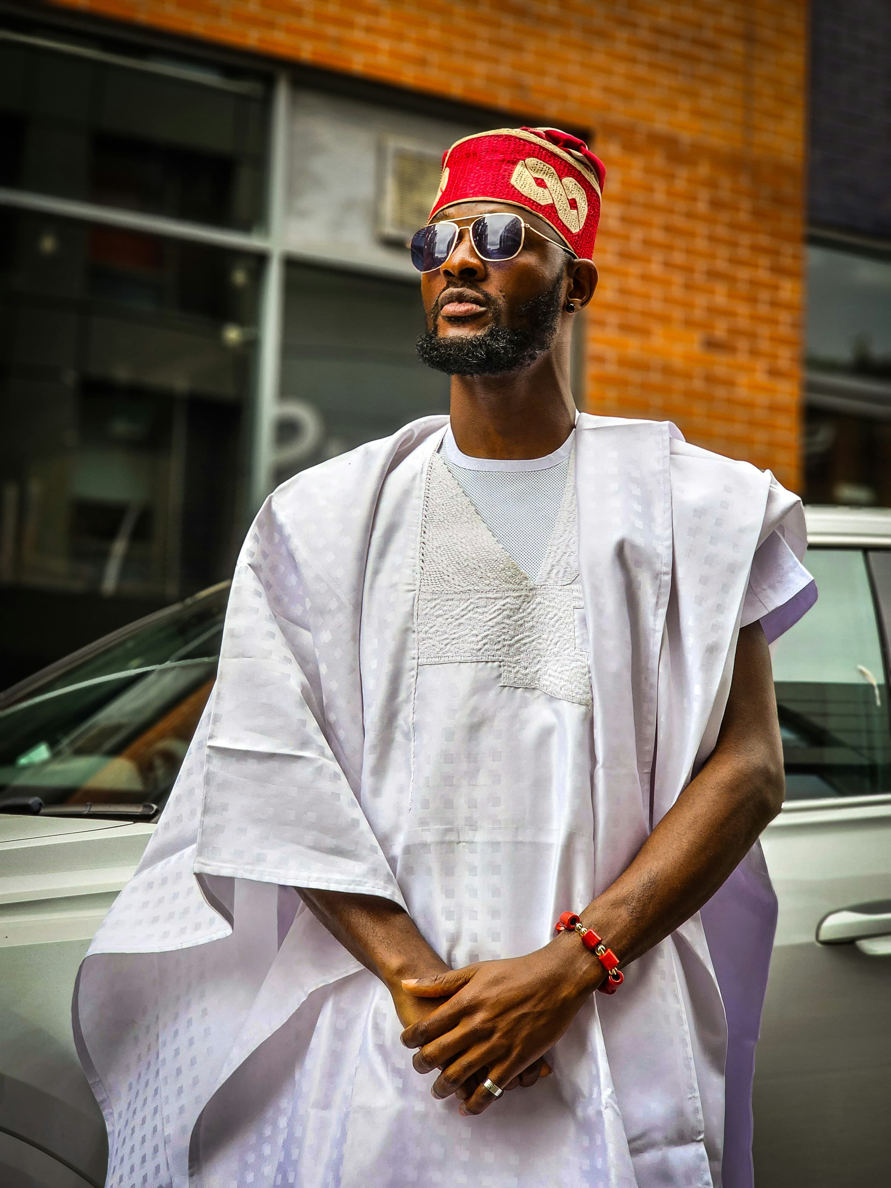 Embroidered Agbada Suit